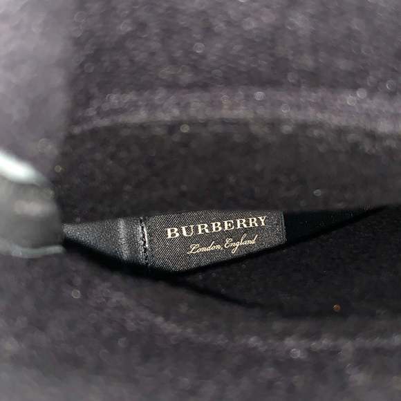 BURBERRY Black Nylon Knitted Pointed Toe Boots - Picture 6 of 7